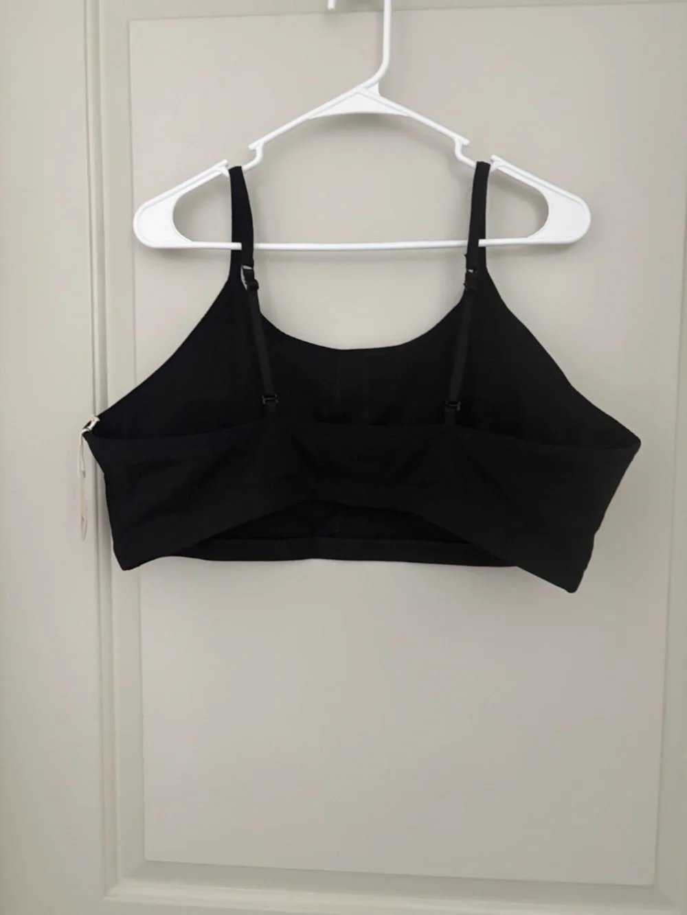 Pact Black Thin -Strap Camisole crop top sports bra NWT Size 3XL organic Cotton - Picture 4 of 6